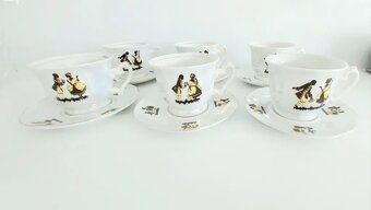 Kávový-čajový servis, kvalitní perleťový porcelán - 3