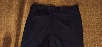 Modern slim vlněné společenské kalhoty LIMITED (M&S) - 3