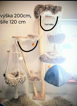 Luxusní kočičí strom, škrabadlo - 3