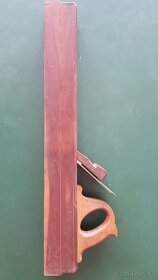 Dřevěný hoblík 650x80x75mm, nože Goldenberg, 130 let starý - 3
