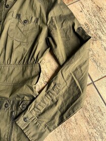 Zelená dívčí košile 36/38, S/M, košilové šaty - 3