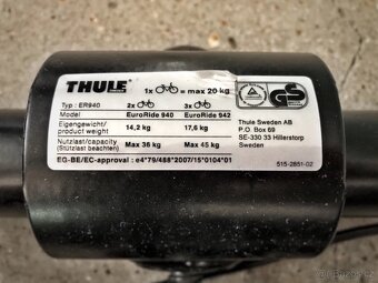 Thule EuroRide 940 - nosič na 2 kola (jako nový) - 3