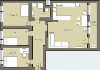 Prodej bytu 4+kk 89 m² R.Těsnohlídka Čáslav - 3