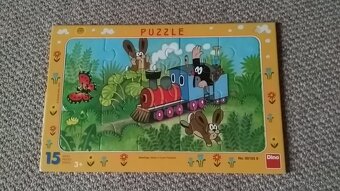 Puzzle s rámečkem pro děti 3+ a 4+ (zvířata,krtek) - 3