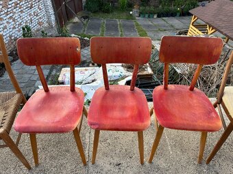 Různé staré RETRO židle - kus za 200,- - 3