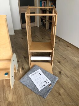 Učící věž Leea + skluzavka/magnetická tabule, a další doplňk - 3