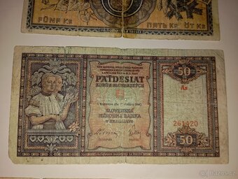 BANKOVKY 40. LÉTA, SLOVENSKO, 5-1000 KS, NEPERFOROVANÉ - 3