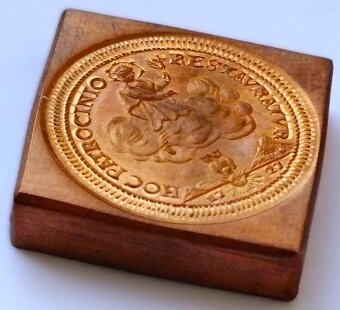 Karel VI., novoražba 2 dukátu 1727, Cu klipa, ČNS Brno 2022 - 3