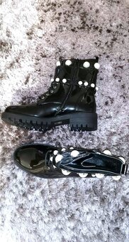 nové kotníkové workery, polokozačky, vel. 38 a 40 - 3