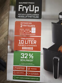 Dvoukomorová horkovzdušná friréza objem 10l - 3