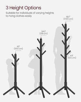 NOVÝ DREVENY ROSTOUCÍ STOJANOVÝ VĚŠÁK - 3