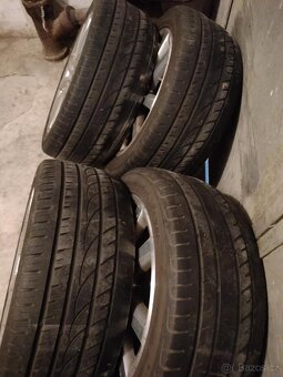 4ks alu disky orig. VW 5x112 R17 pneu na dojazd - 3