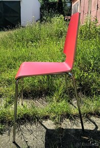 2 ks židle VILMAR Ikea červená/chrom - 3