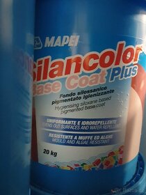 LEVNĚ . Silikonová omítka hnědá cca na 60m2 Mapei - 3