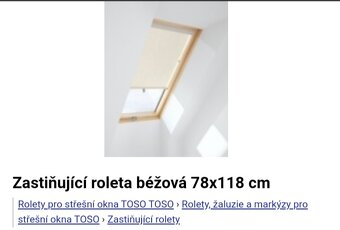 Dřevěná střešní okna dvojsklo TOSO 78x118 - 3