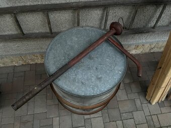 Plechový sud 200 l + ruční pumpa + kanystr 20 l - 3