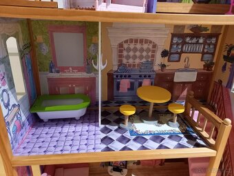 Domeček pro panenky Barbie VELKÝ cca 120cm - 3