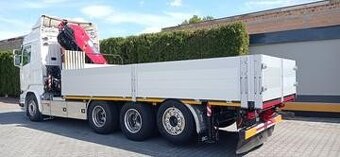 Scania R 580 V8 - 8x4 – Valník + HR-HMF 3220 K7 – EURO 6 - 3