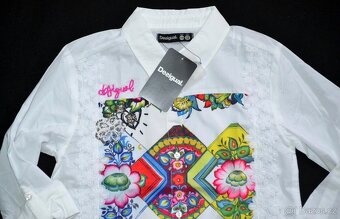 Dívčí košile halenka zn. DESIGUAL v. 134-140 (9-10let) - 3