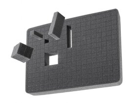 Nárazu, vodě, prachu odolný kufr MAX430 - černý s pěnou - 3