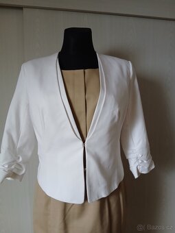 Nové béžové šaty orsay - 3