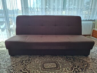 Tmavě hnědá sedací souprava a křesla - 3