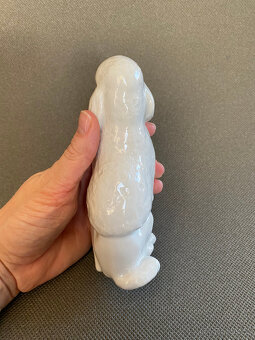 Porcelánová soška Sedící pudl 15 cm, LFZ Lomonosov - 3