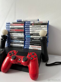 Playstation 4 PRO + 2 Ovladače + Hry + Move - 3