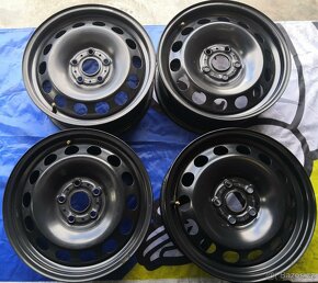 Ocelové Plechové disky 16" 5X112 J6,5 ET46 Škoda Seat VW - 3