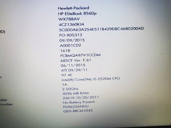 HP Elitebook 8560p procesor i5 - 3