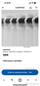 Závěsy GJERTUD IKEA 1 pár - 3