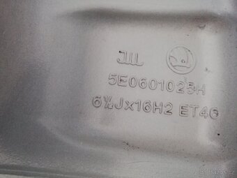 alu Škoda Octavia III, letní 205/55/16, alu orig.Škoda 16" - 3