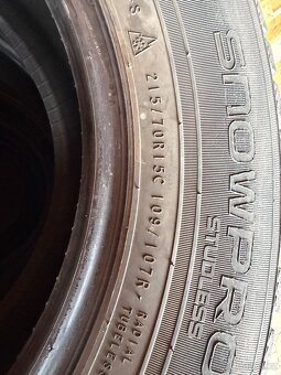 Pneu zimní Nokian 215/70/15C gumy - 3