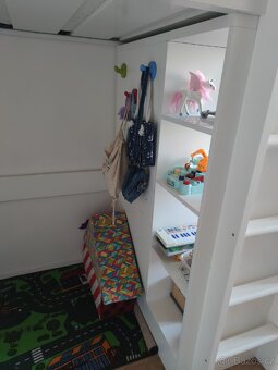 Palanda, vyvýšená postel patro 90x200 Ikea - 3