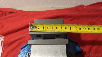 Strojní svěrák 80mm otočný , precizní, jako nový - 3