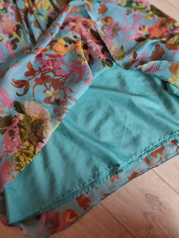 Květ tyrkysové šaty vel.152/158 12-13 let George - 3