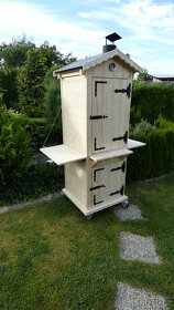 RETRO Elektrická dřevěná udírna s DYMBOXEM - 3