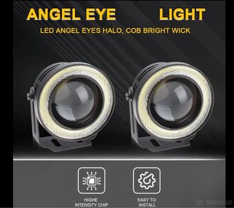2ks Andělské Oko Halo Prsten LED - 3