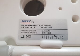 Sklopné sprchové sedadlo 9404-A DIETZ - 3