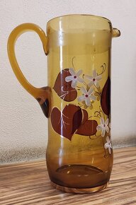 skleněný džbán - medové sklo - 3