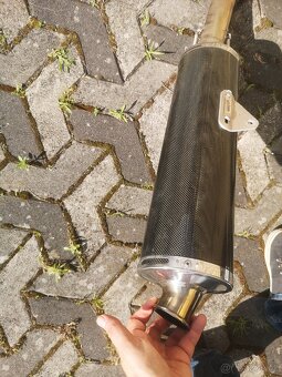 Laděný výfuk Yamaha BOS carbon karbon - 3