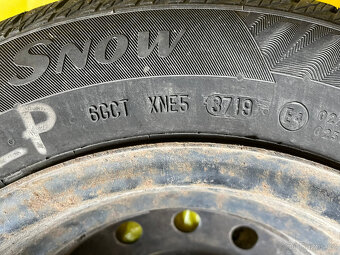 4 ks zimních pneumatik 155/80 R13 vč. plech disků. - 3