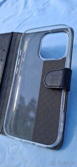 Apple iPhone 16Pro, kryt FIXED kožený černý - 3