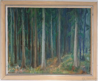 Velký obraz - Josef Houdek - V lese - 3