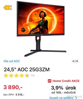 Herní set Zcela Nový Nadupaný PC,klávesnice,monitor 240hz - 3