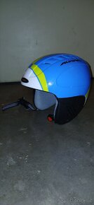 Dětská přilba na lyžování obvod 48-52cm zeleno modrá - 3