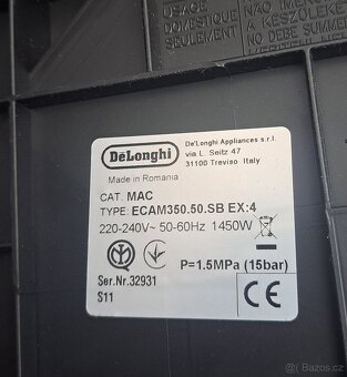 Nepoužitý DeLonghi Dinamica ECAM 350.50.SB (kávovar) - 3