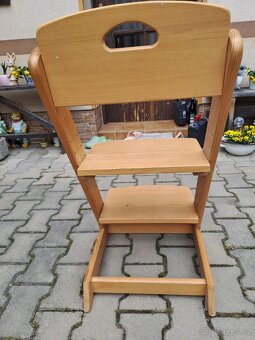 Rostoucí židle světlá - 3