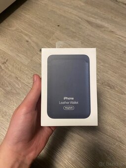 Apple Kožená peněženka s MagSafe k iPhonu baltsky modrá - 3
