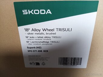 Nové ALU Škoda TRISULI 5x112 18" Superb - 3